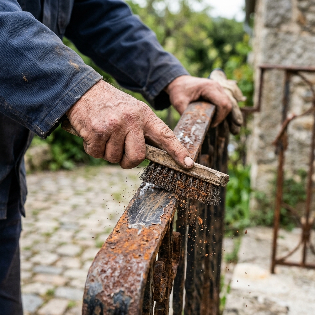 Preparazione Ferro Arrugginito