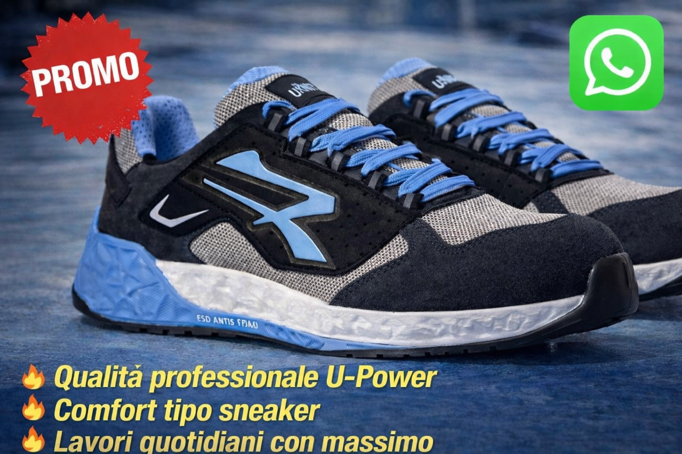 Scarpe antinfortunistiche U-Power Carrara promo
